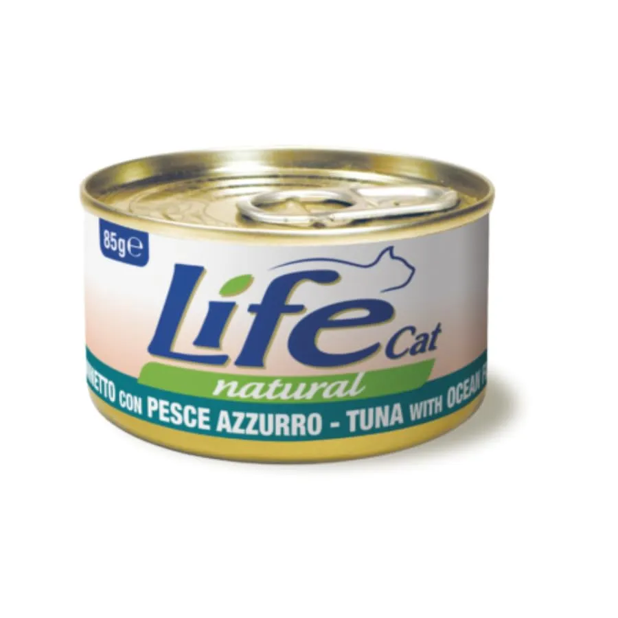 Life Natural Cat 85g (ADULT, TONNO E PESCE AZZURRO) - immagine 1