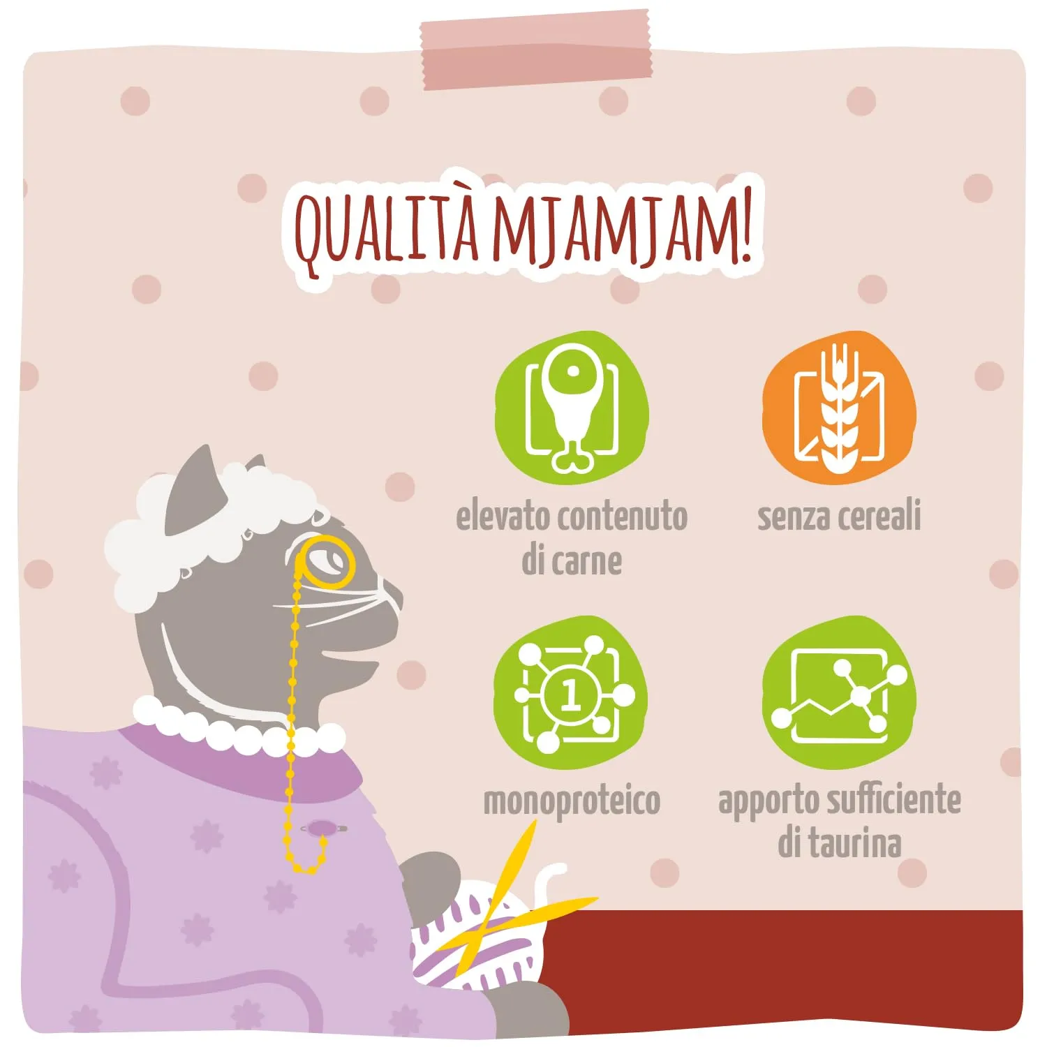 MjAMjAM - Cibo umido Premium per gatti - Senior - Manzo delizioso, confezione da 6 (6x400g), senza cereali - immagine 4
