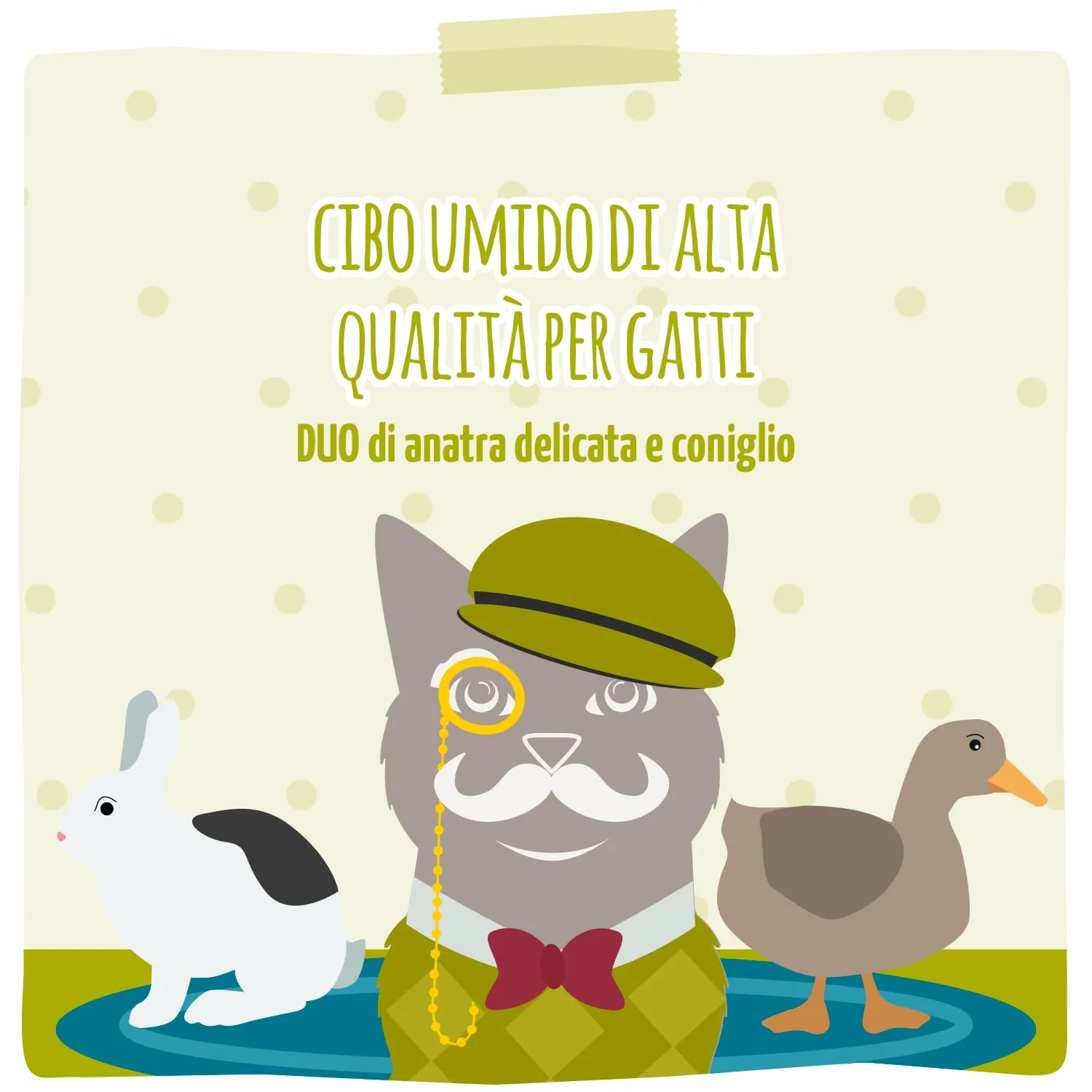 MjAMjAM - Cibo umido premium per gatti - Quetschie - Senior - DUO di anatra e coniglio, confezione da 12 (12x125g), senza cereali - immagine 5