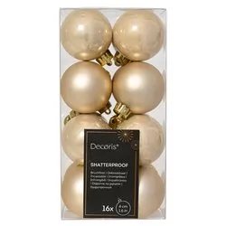 Set palline albero Natale (16pz-4cm) Plastica Pearl 9021790 - immagine 1