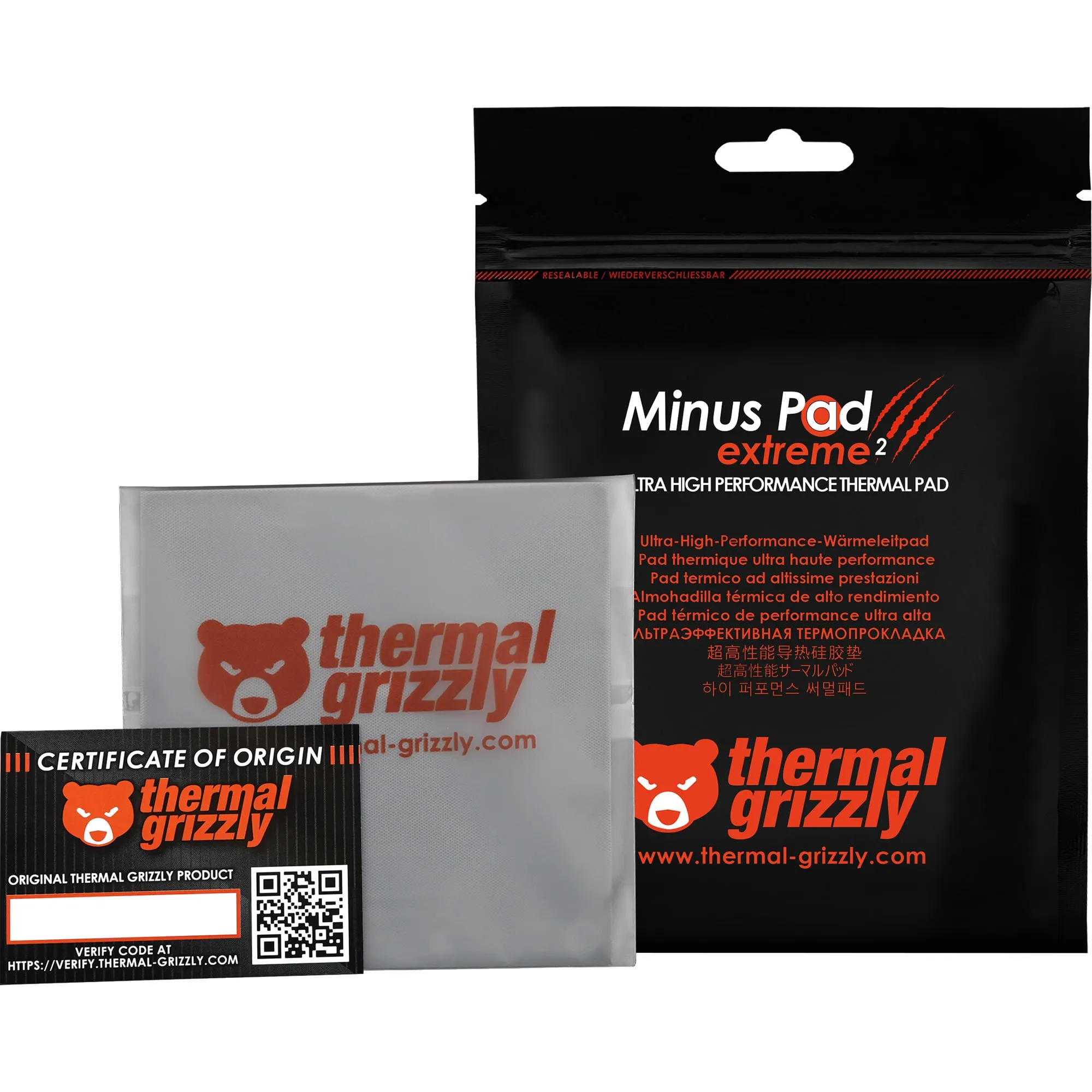 Minus Pad extreme 2 - 100x 100x 0,5mm, Pastiglie termiche - immagine 1
