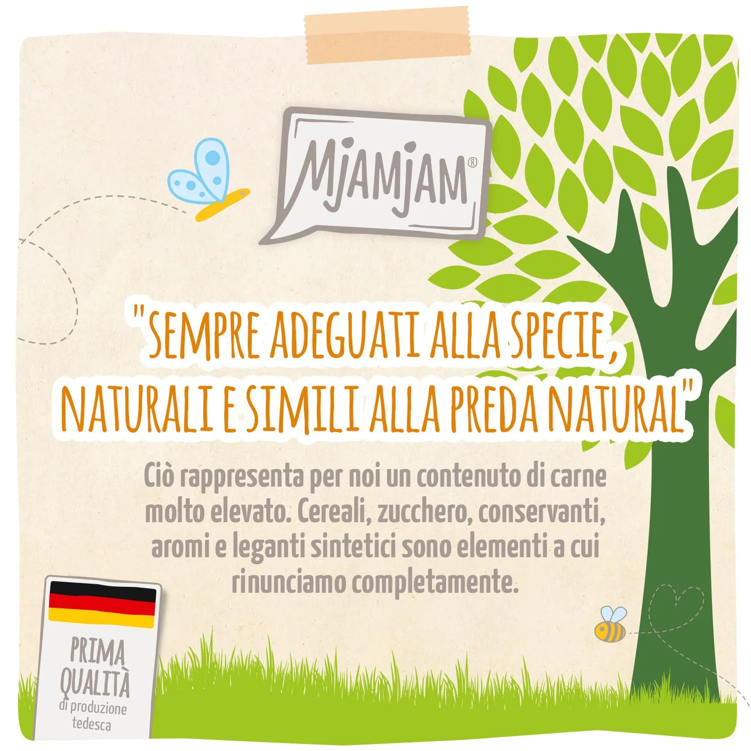 MjAMjAM - Cibo umido premium per gatti - naturalmente delizioso - The BIO Box Mix, confezione da 6 (6 x 400g), senza cereali - immagine 3
