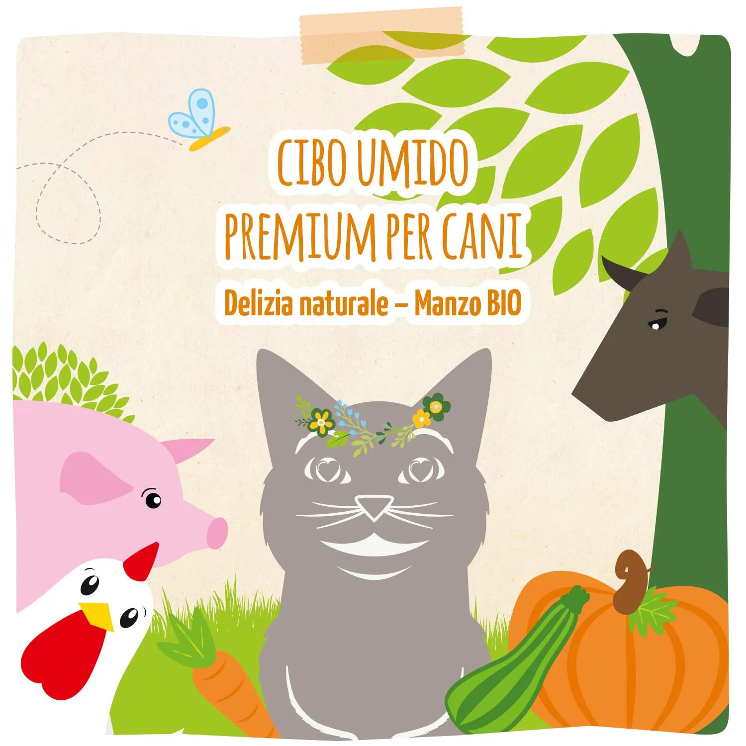 MjAMjAM - Cibo umido premium per gatti - naturalmente delizioso - The BIO Box Mix, confezione da 6 (6 x 400g), senza cereali - immagine 6
