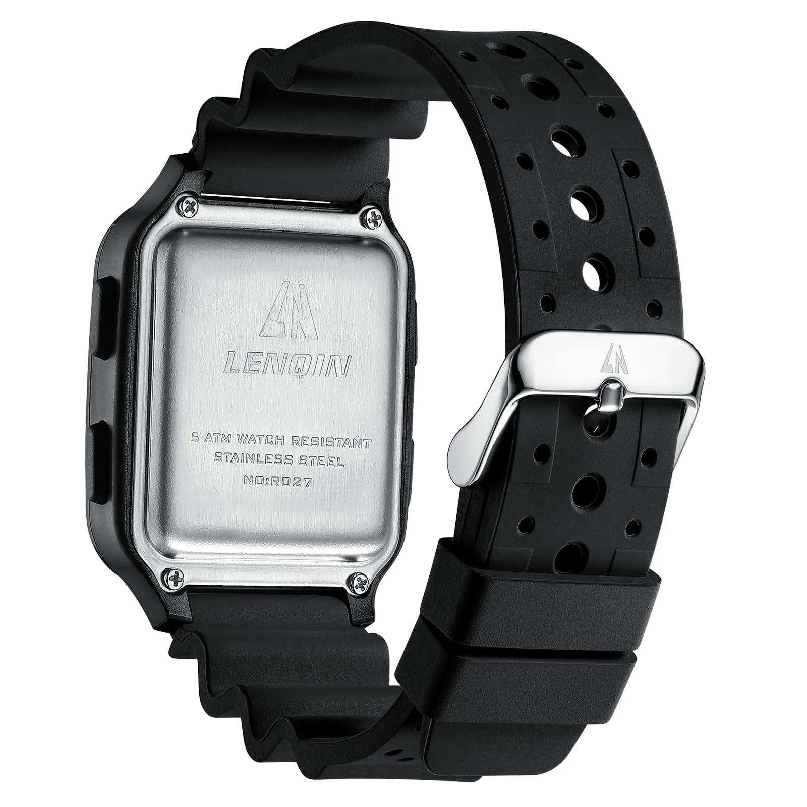 LN LENQIN Orologio Uomo Digitale Impermeabile Sportivo LED Cronometro - immagine 2