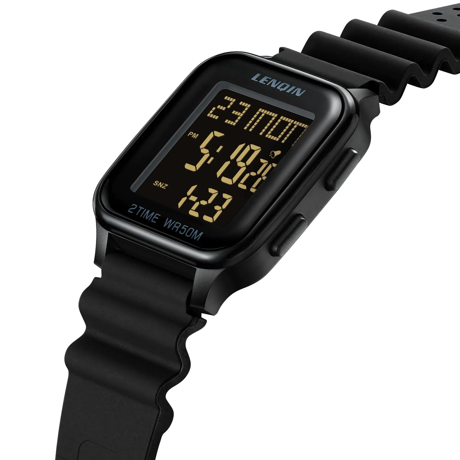 LN LENQIN Orologio Uomo Digitale Impermeabile Sportivo LED Cronometro - immagine 3