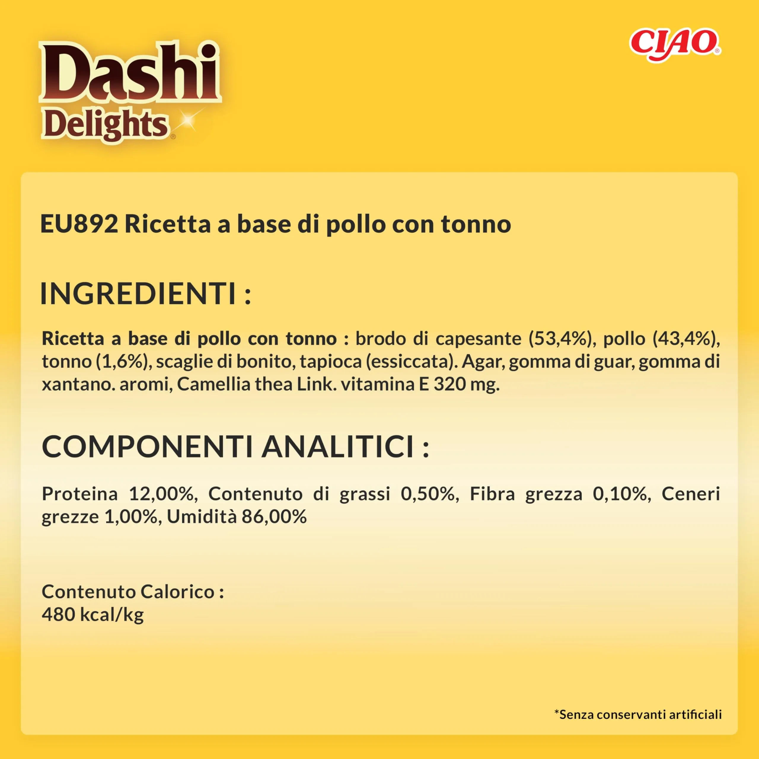 INABA Dashi Delights Delicate Flakes, Cibo Umido per Gatti con Pollo e Tonno, Fiocchi in Brodo di Pesce, Ricco di Proteine, Ingredienti Naturali, Pasto Complementare, 12 Confezioni da 40 g - immagine 6
