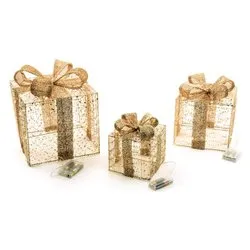 Pacchi regalo (3pz) Bianco caldo 55934 - immagine 1