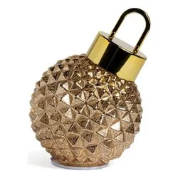 Sfera rotante luce fissa (19cm) (1pz) LED Bianco caldo Oro 83381 - immagine 1