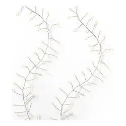 Filo Silver 160 luci - MICROLED Bianco caldo (2 + 0,3 mt) 8 Giochi di luce LUMINEO 496346 - immagine 1