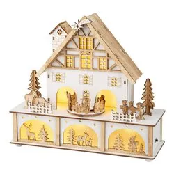 Cottage con movimento, luci e musica (27x10x24cm) 487727 - immagine 1