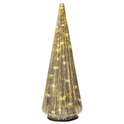 Albero Natale soprammobile Oro 489498 (11x31,5cm) 20 luci - MICROLED - immagine 1