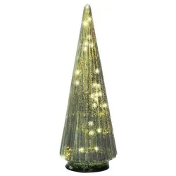 Albero Natale soprammobile Verde 489500 (11x31,5cm) 20 luci - MICROLED - immagine 1