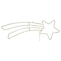 Stella cometa (H27 cm) giochi di luce (1pz) 163 luci - STRIPLED RGB IP44 D4092 - immagine 1