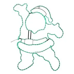 Babbo Natale (L44 H58 cm) giochi di luce (1pz) 216 luci - STRIPLED RGB IP44 D4094 - immagine 1