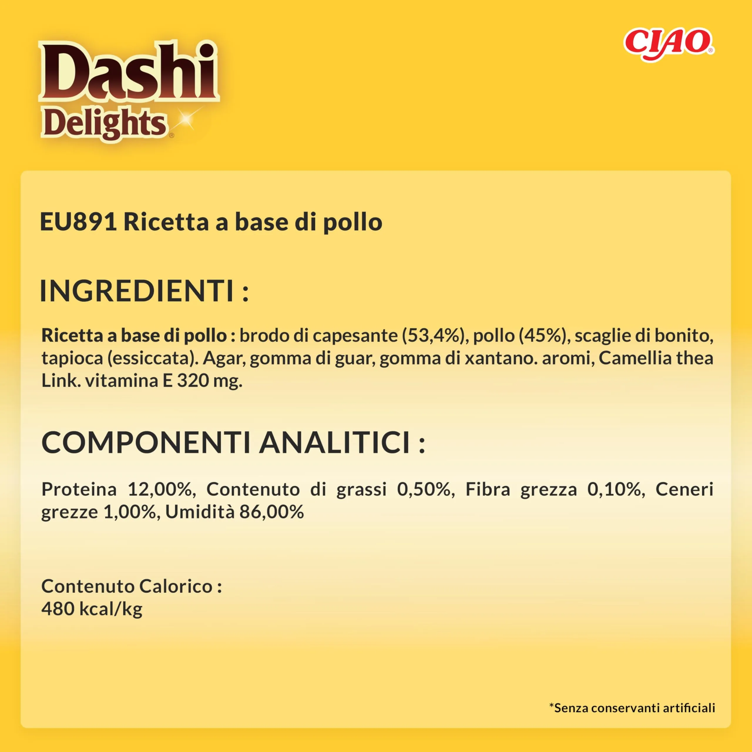 INABA Dashi Delights Delicate Flakes, Cibo Umido per Gatti con Pollo, Fiocchi in Brodo di Pesce, Ricco di Proteine, Ingredienti Naturali, Pasto Complementare, 12 Confezioni da 40 g - immagine 6