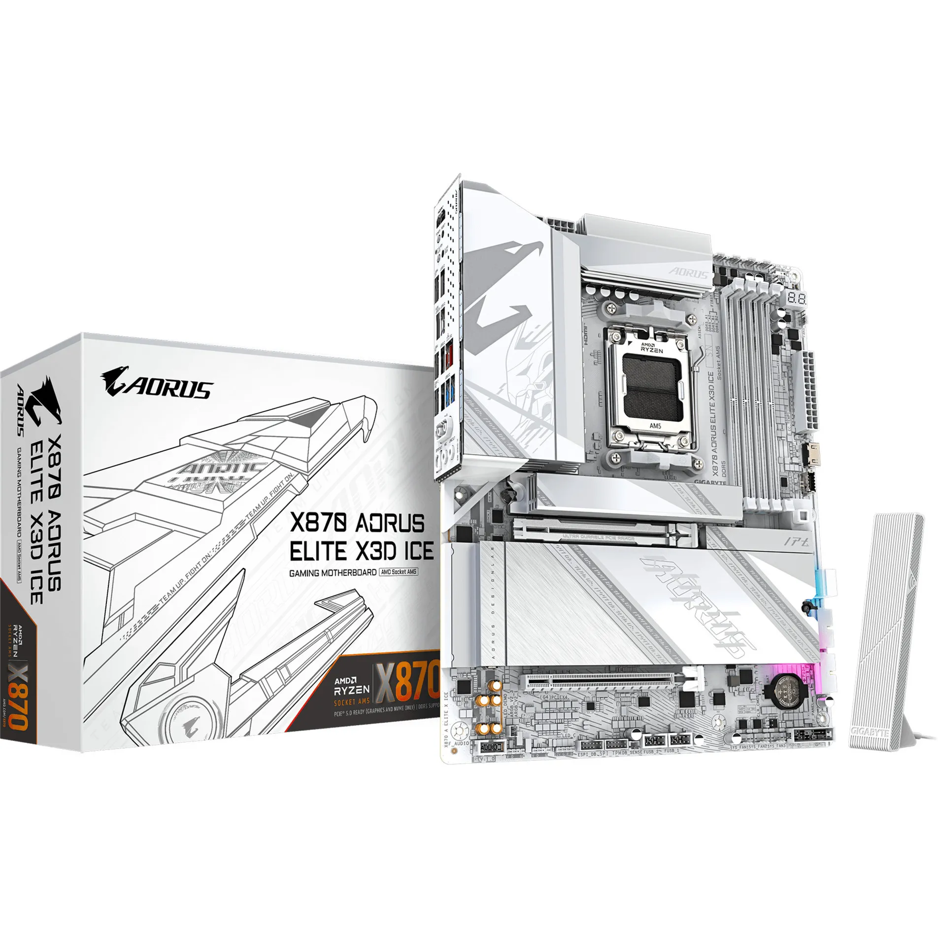 X870 AORUS ELITE X3D ICE, Scheda madre - immagine 1