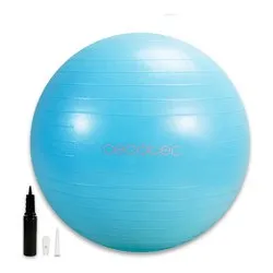 Palla fitness con pompa gonfiaggio (65cm) DRUMFIT Azzurro 07131 - immagine 1