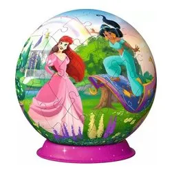 Puzzle 3D 72 pz Puzzleball 6a+ (12,9x15,9cm) DISNEY PRINCESS 11579 - immagine 1