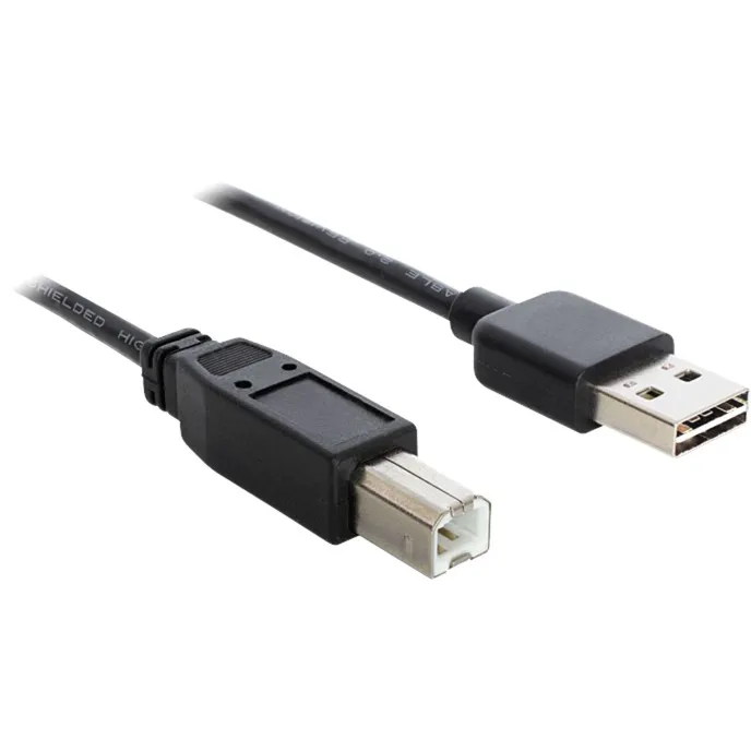 1m USB 2.0 A - B m/m cavo USB USB A USB B Nero - immagine 1