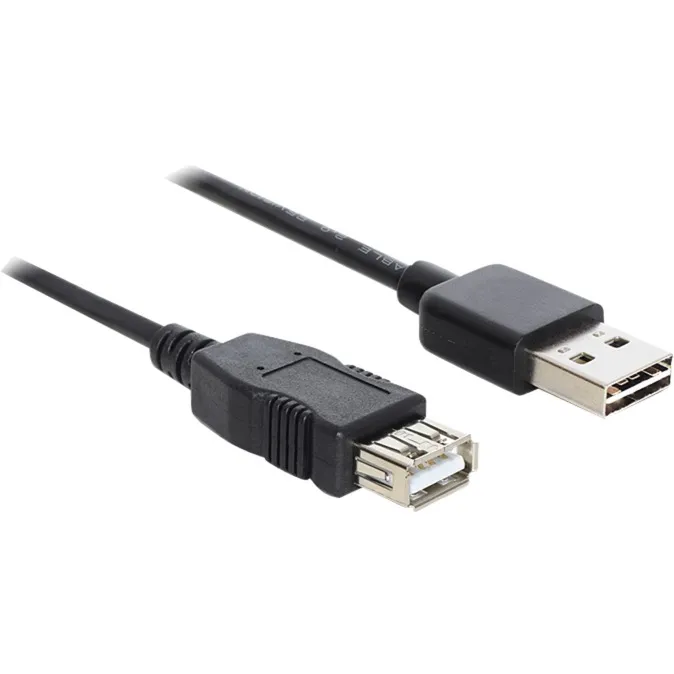 EASY-USB 2.0-A - USB 2.0-A, 2m cavo USB USB A Nero, Cavo di prolunga - immagine 1