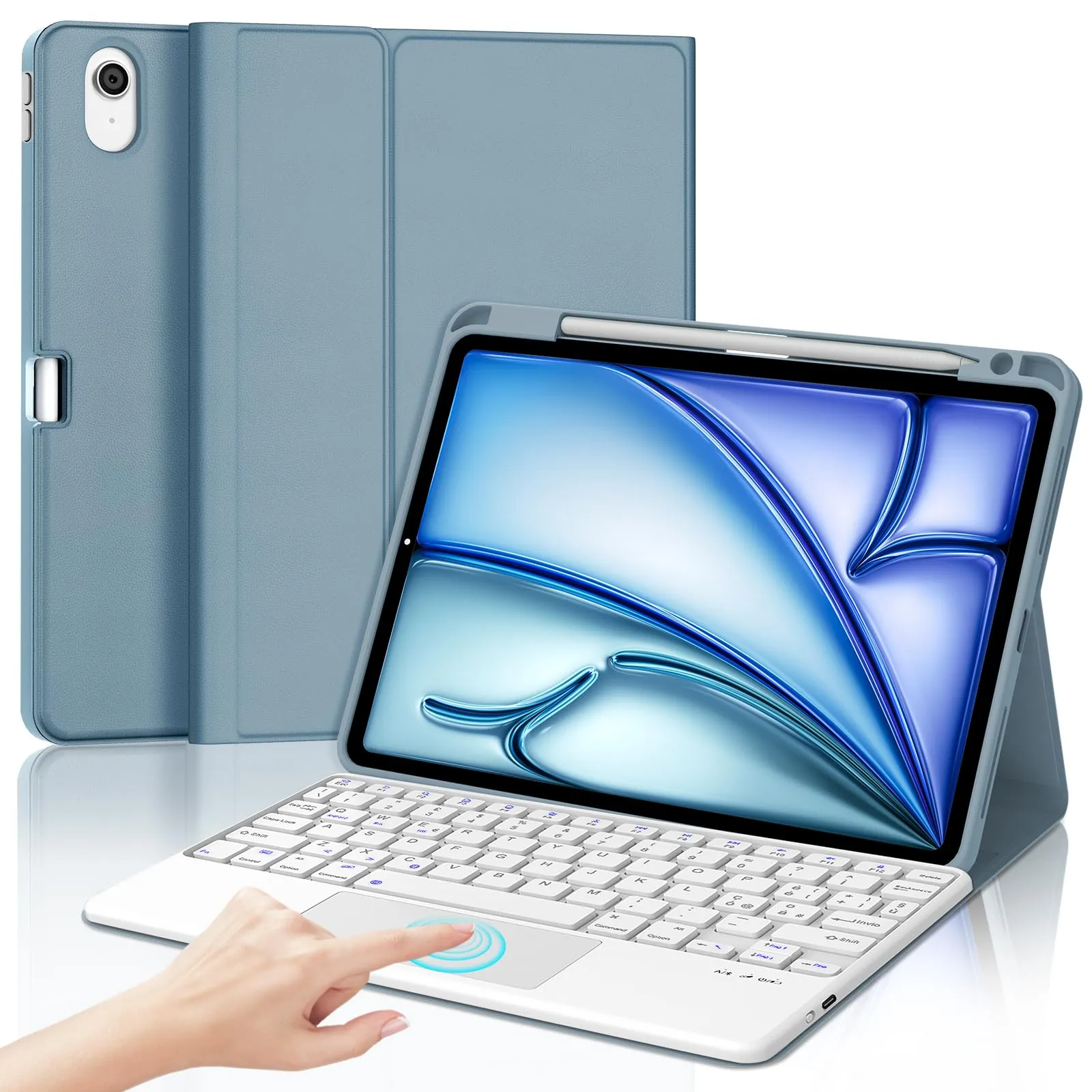 Cover Tastiera per iPad Air 11 M4 2026/M3 2025/M2 2024 11 Pollici - immagine 1