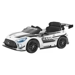 Auto elettrica Mercedes AMG GT3 12V Litio RC (116x66cm) ESPIDKO Bianco 42385 - immagine 1