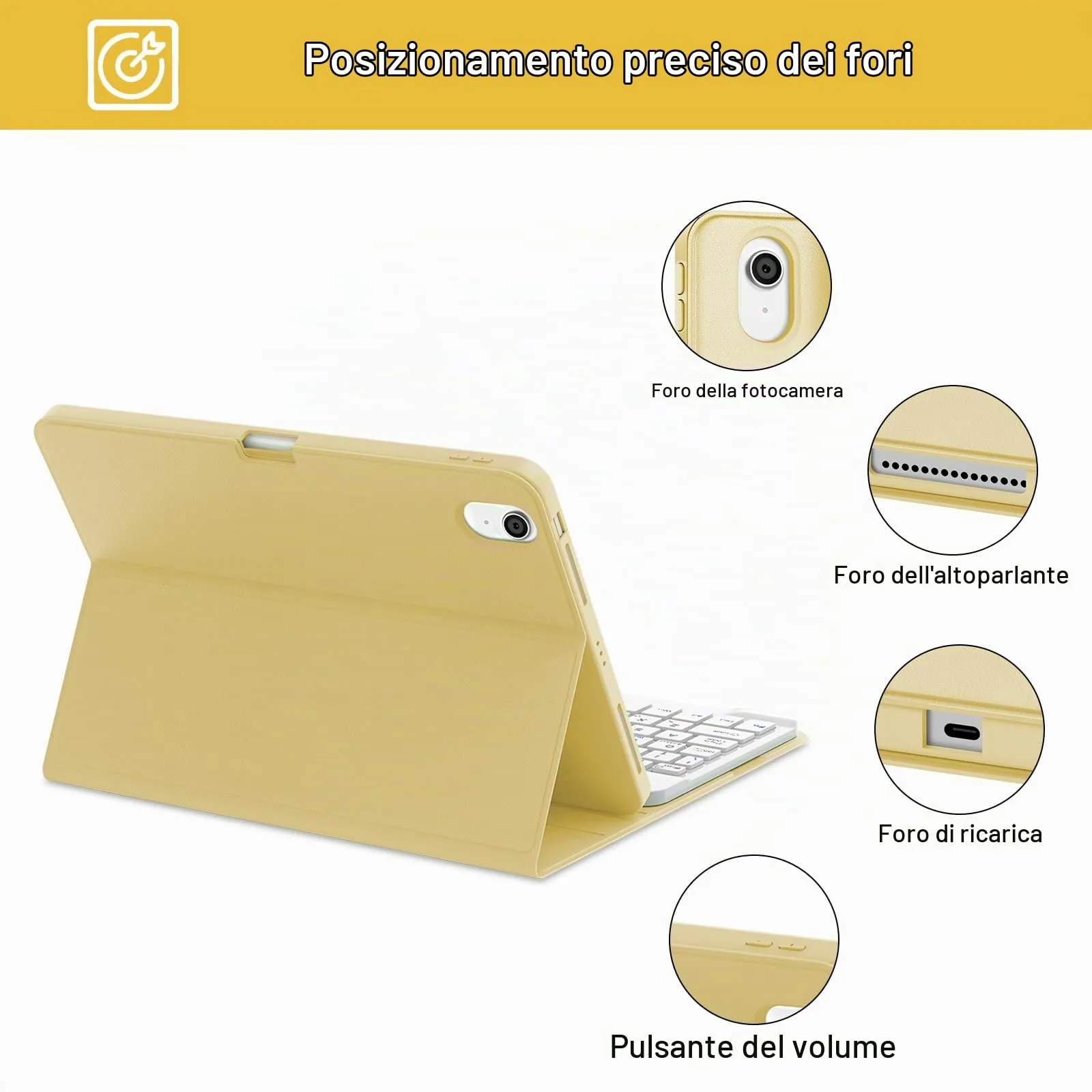 Cover Tastiera per iPad Air 11 M4 2026/M3 2025/M2 2024 11 Pollici - immagine 6