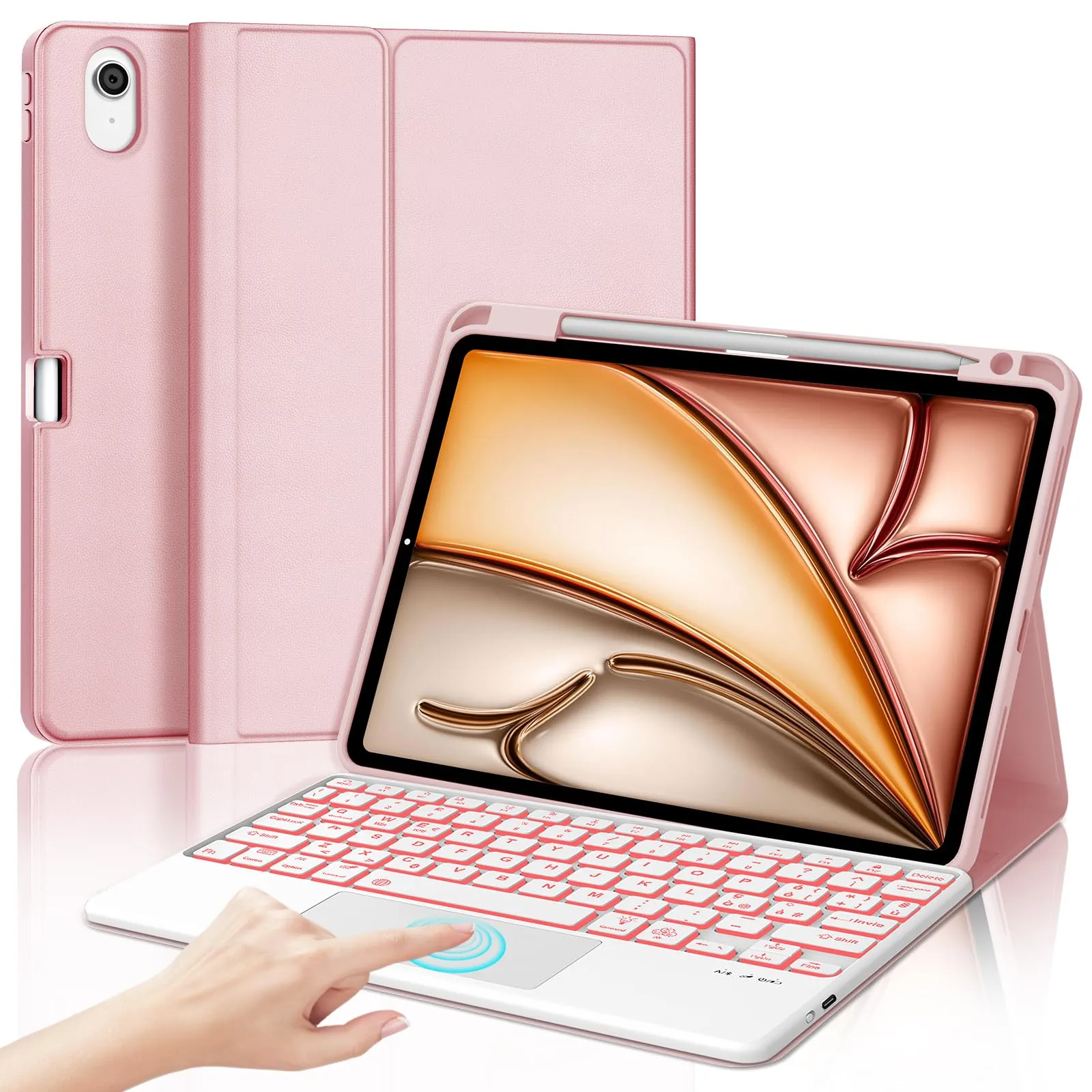 Cover Tastiera per iPad Air 11 M4 2026/M3 2025/M2 2024 11 Pollici - immagine 1