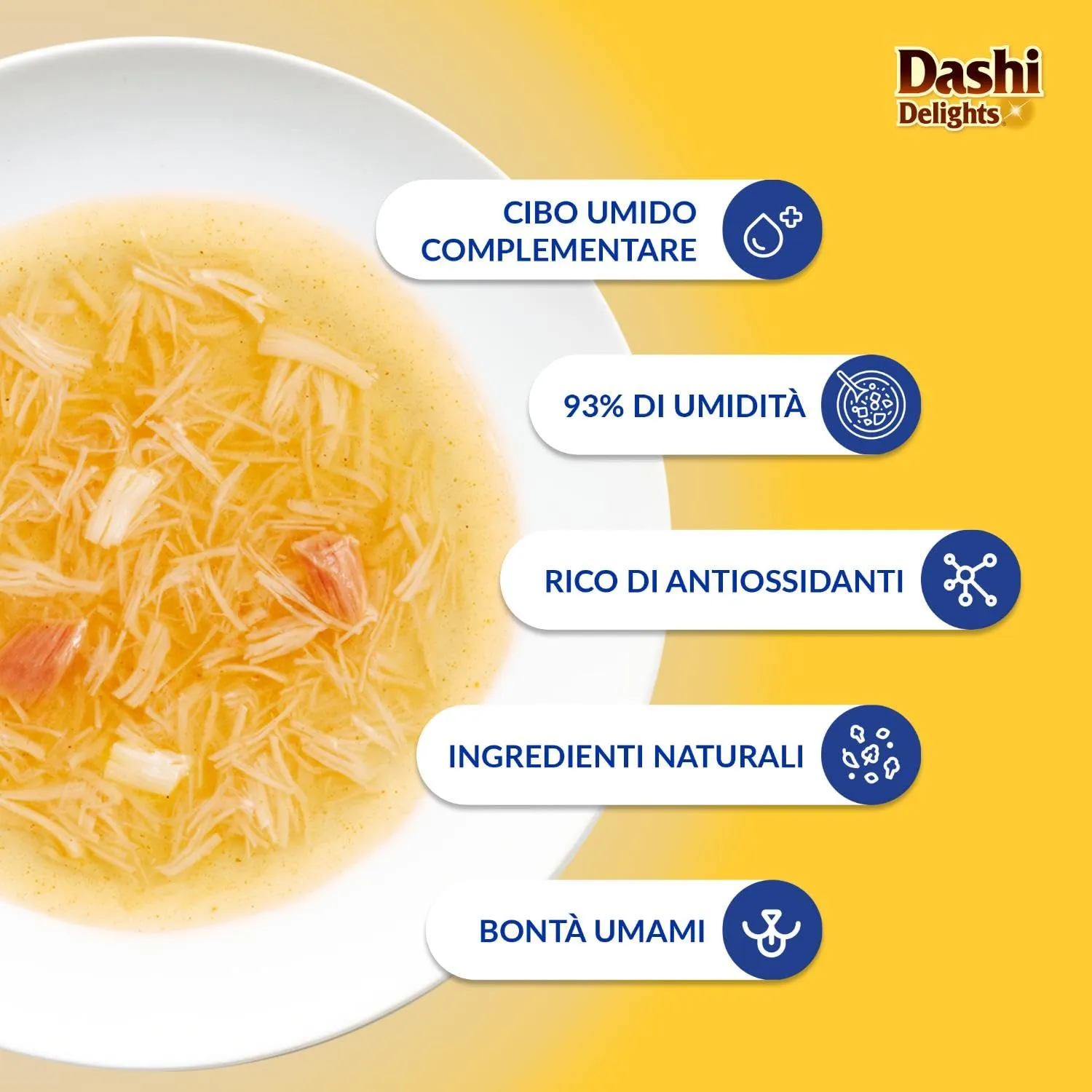 INABA Dashi Silky Broth Gatti, Cibo Umido, Pollo e Tonno, Multipack 12x40g - immagine 4