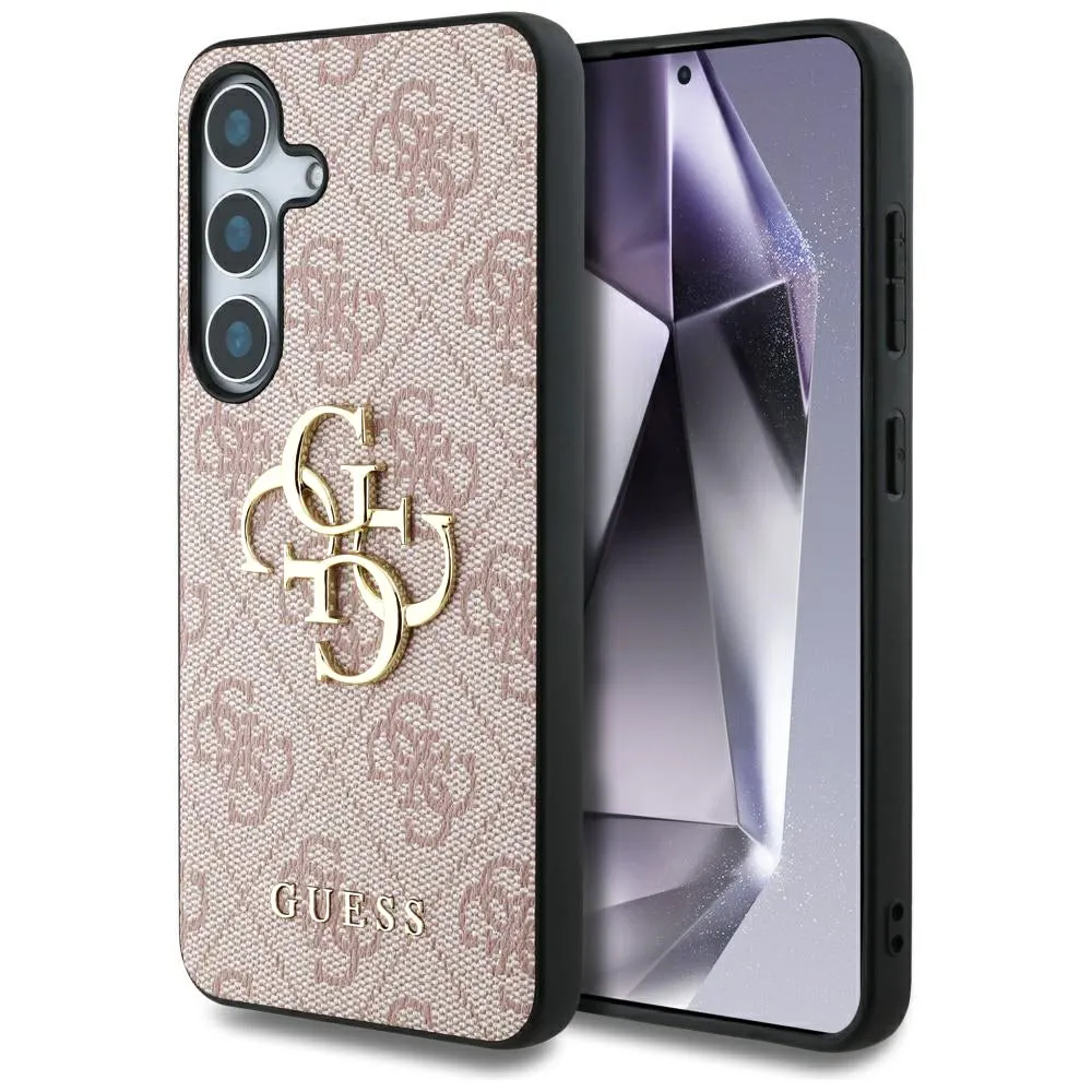 Custodia per Samsung Galaxy S25 S931, Guess, 4G Big Logo, Rosa - immagine 1