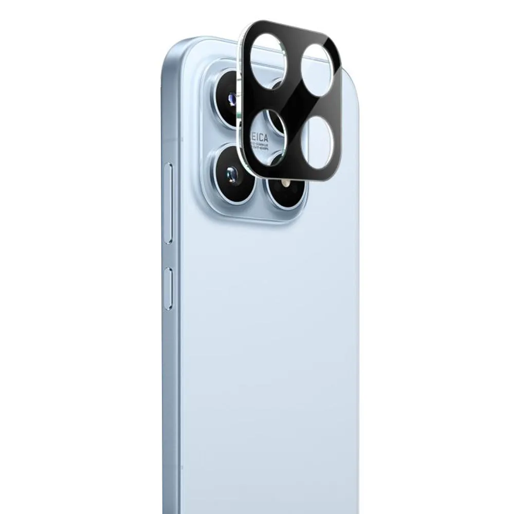 Pellicola protettiva Techsuit per la fotocamera posteriore Xiaomi 17, Vetro Temperato, Nero - immagine 1