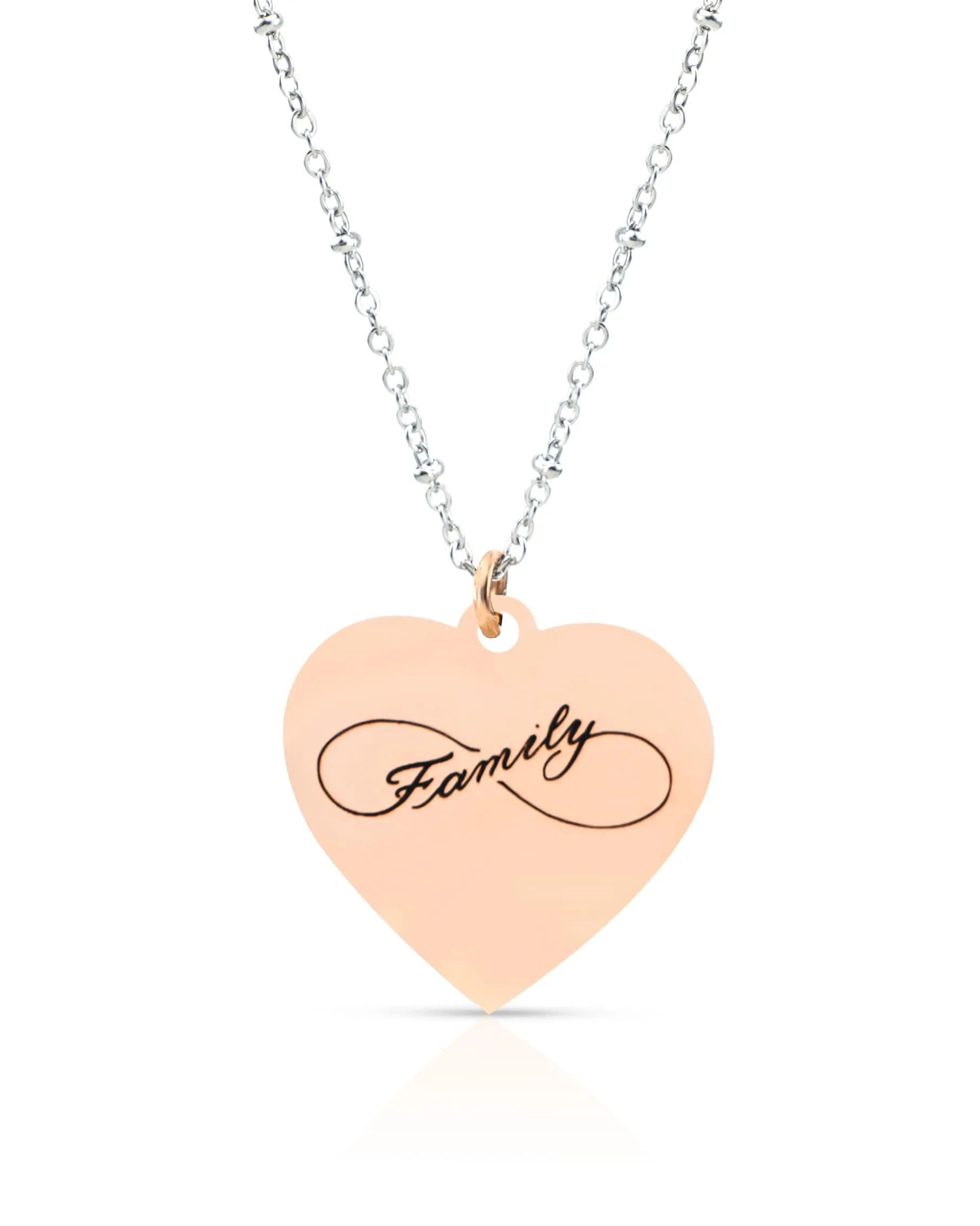 SAGA GIOIELLI® COLLANA DONNA CUORE FAMILY INFINITO AMORE - immagine 1
