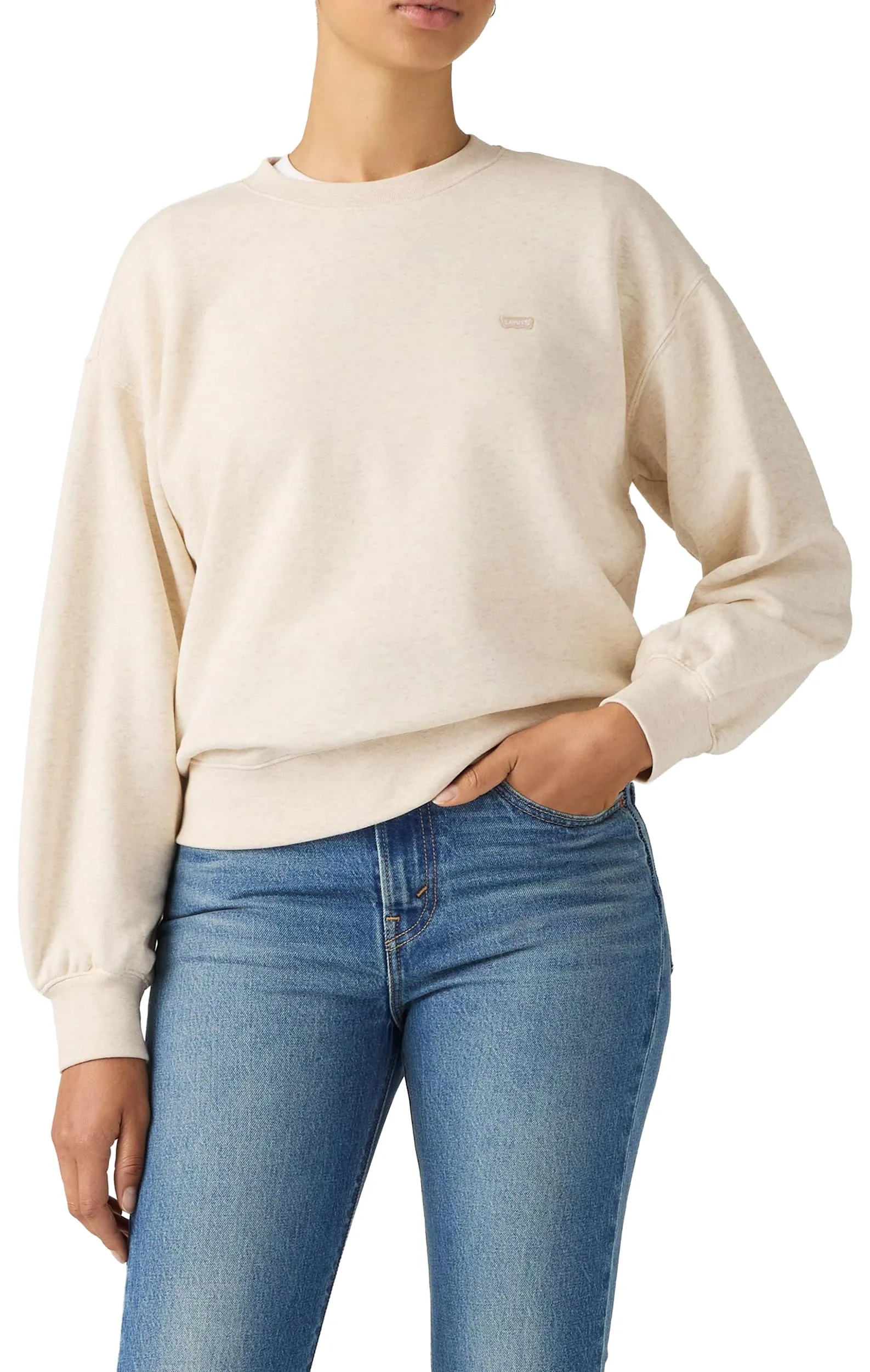 Everyday Crew - Felpa Oatmeal Heather - immagine 3