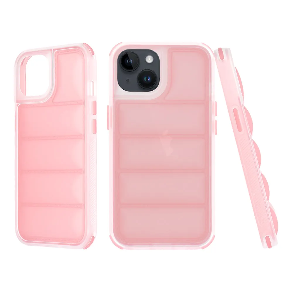 Custodia per Apple iPhone 14, Techsuit, Wave Shield, Rosa - immagine 1