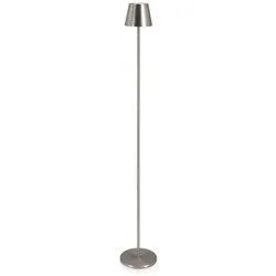 Lampada da terra ETNA Argento (1 luce - Bianco caldo) (IP54) (17x115cm) 0827769 - immagine 1