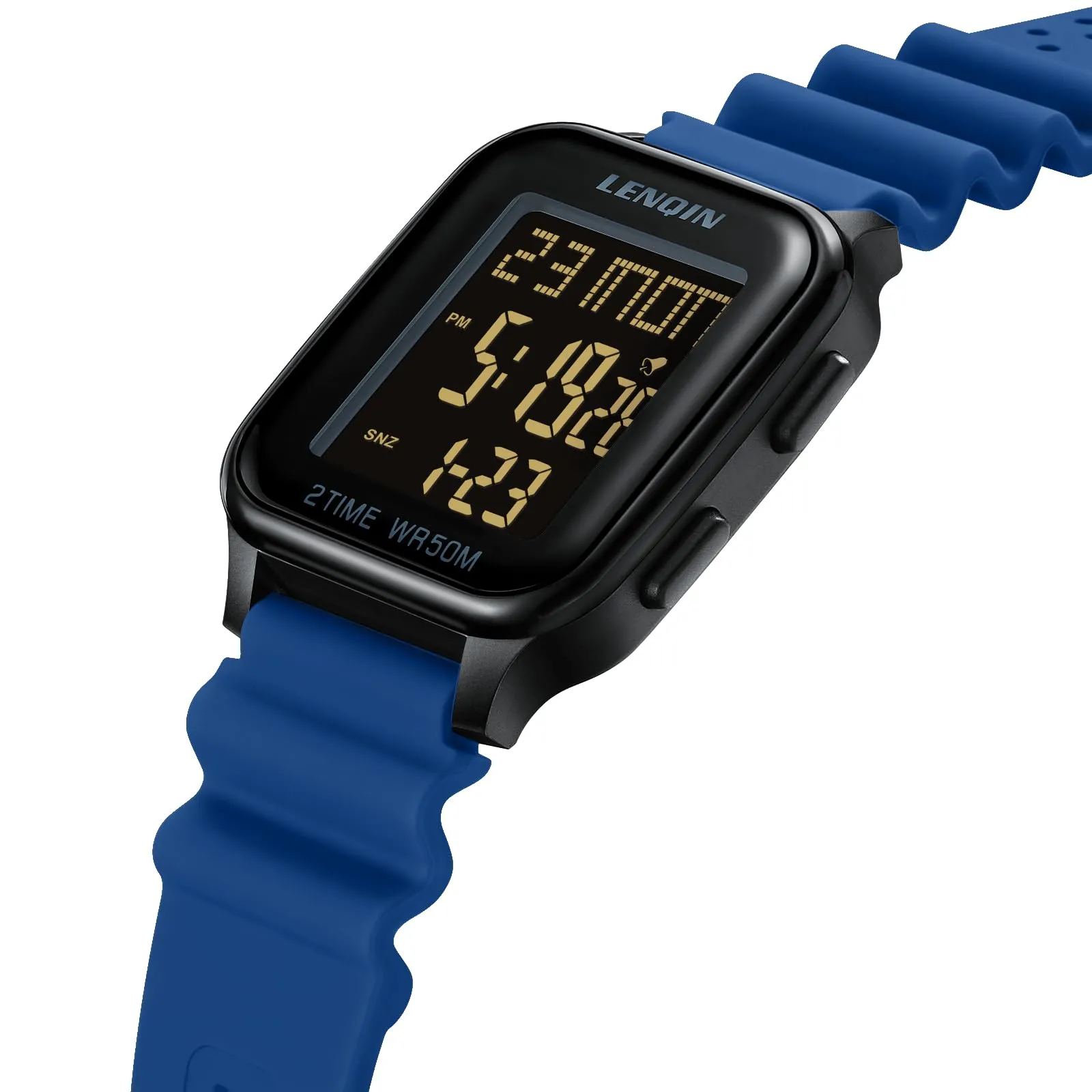 LN LENQIN Orologio Uomo Digitale Impermeabile Sportivo LED Cronometro - immagine 3