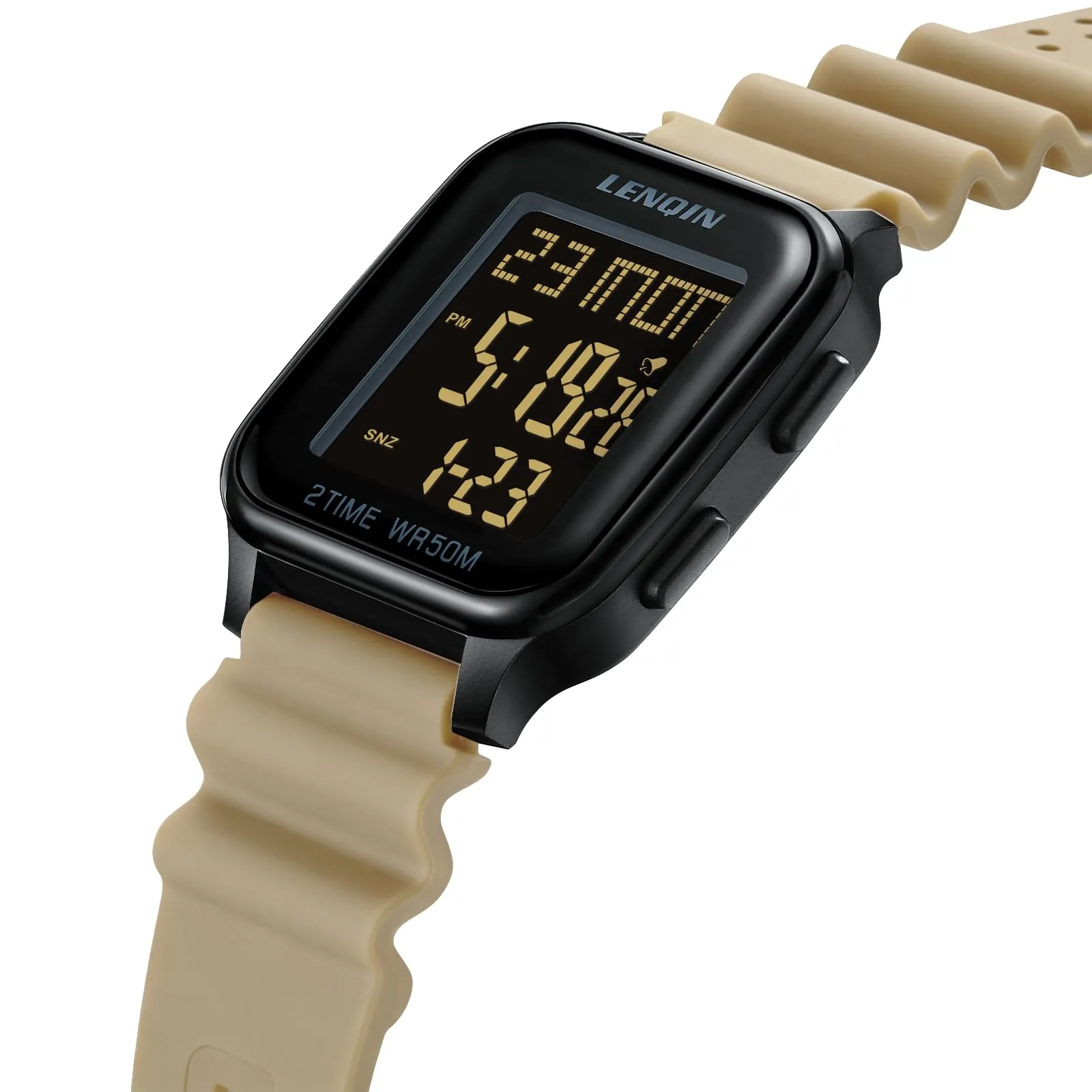 LN LENQIN Orologio Uomo Digitale Impermeabile Sportivo LED Cronometro - immagine 3