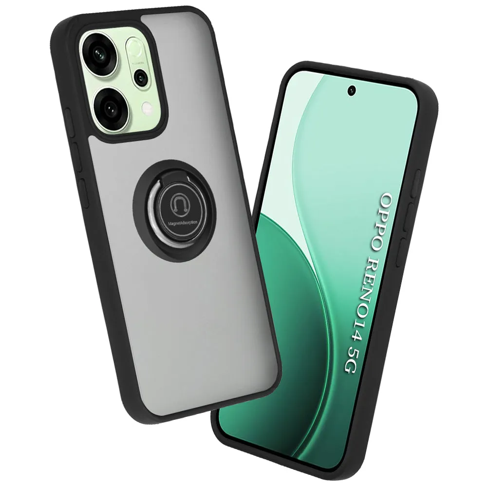 Custodia per Oppo Reno14, Techsuit, Glinth, Nera - immagine 1