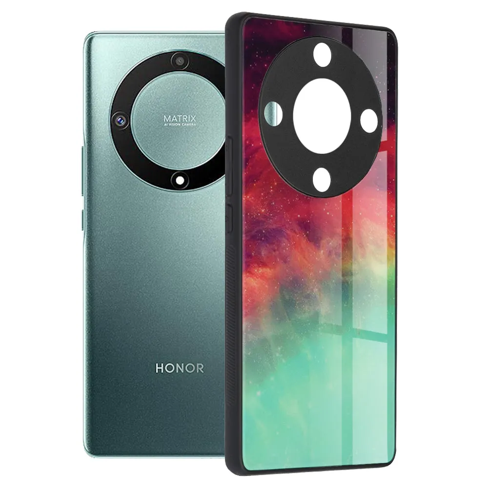 Custodia per Honor Magic5 Lite, Techsuit, Glaze, Turchese - immagine 1