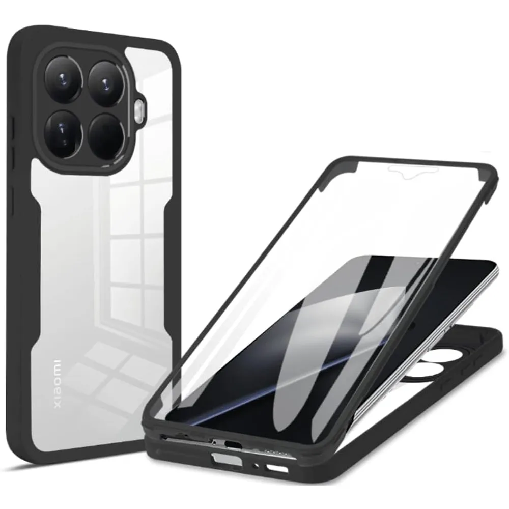 Custodia per Xiaomi 15T Pro, Techsuit, ColorVerse 360, Nera - immagine 1