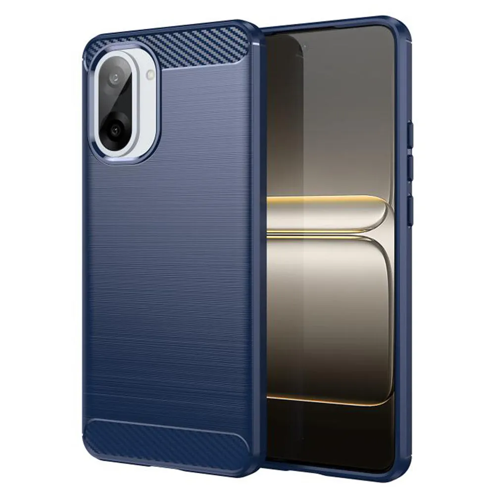 Custodia per OnePlus Nord CE5, Techsuit, Carbonio, Blu - immagine 1