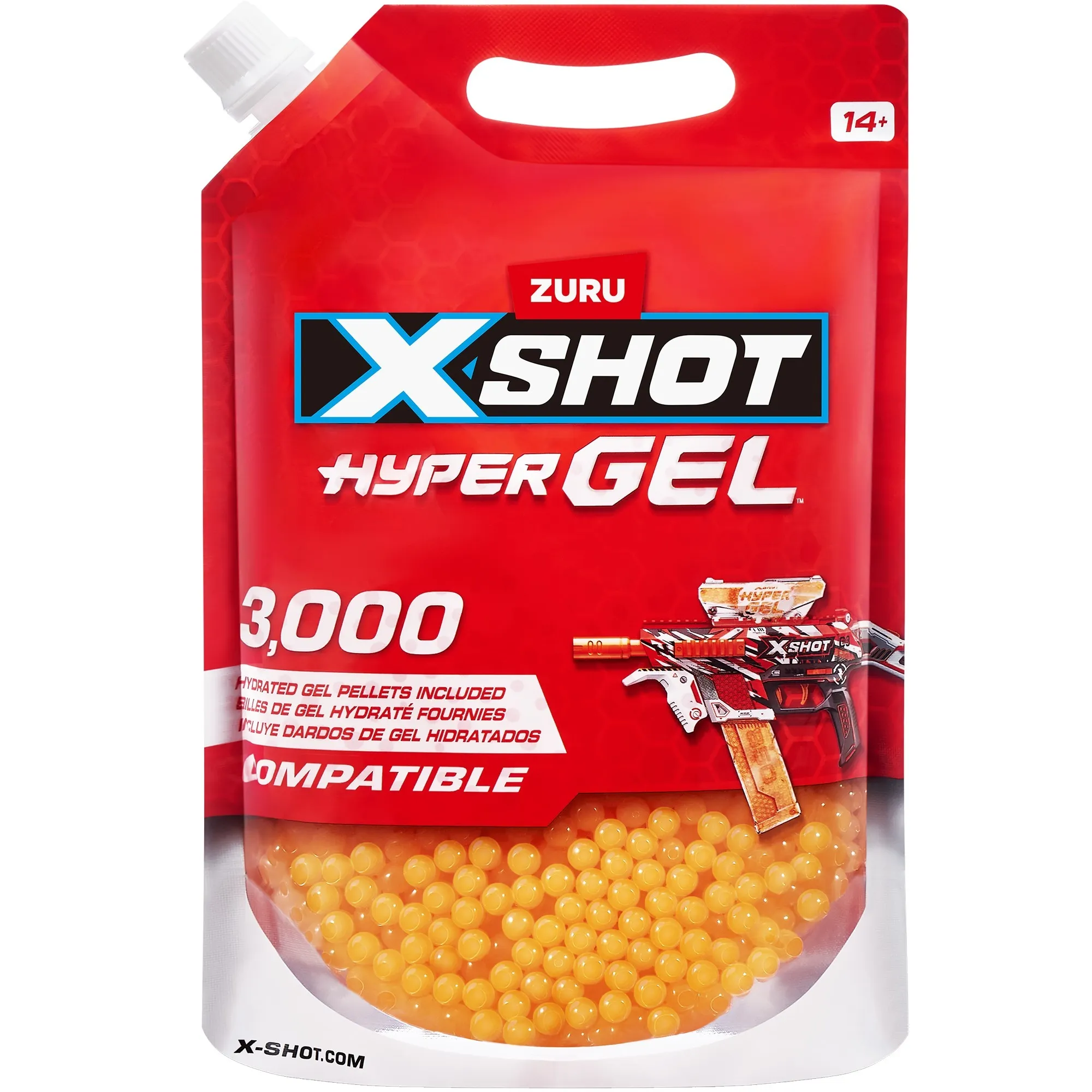 XSHOT Hyper Gel - Ricarica 3000 palline di gel, Gel Blaster - immagine 1