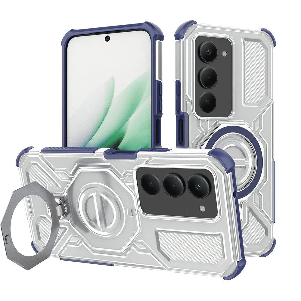 Custodia per Xiaomi Redmi 15 5G / 15 4G, Techsuit, Carbon Shield Pro, Blu - immagine 1