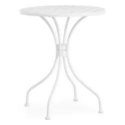 Tavolo da esterno acciaio LIZETTE Fisso Bianco (60x71cm) 0802969 - immagine 1