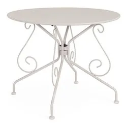 Tavolo da esterno acciaio ETIENNE Fisso Griz (90x72cm) 0802988 - immagine 1