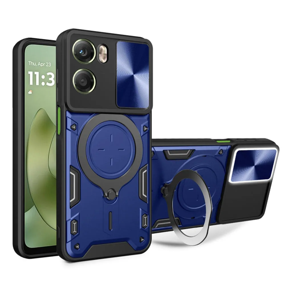 Custodia per Motorola Moto G06, Techsuit, CamGuard Pro, Blu - immagine 1