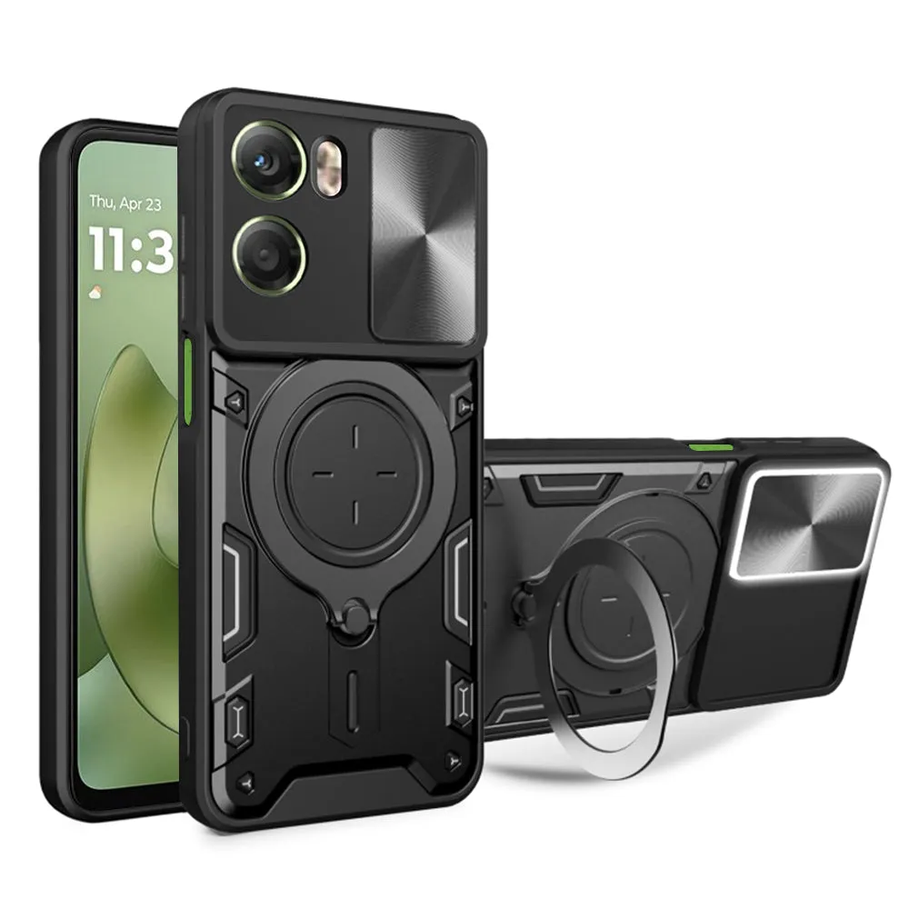 Custodia per Motorola Moto G06, Techsuit, CamGuard Pro, Nera - immagine 1