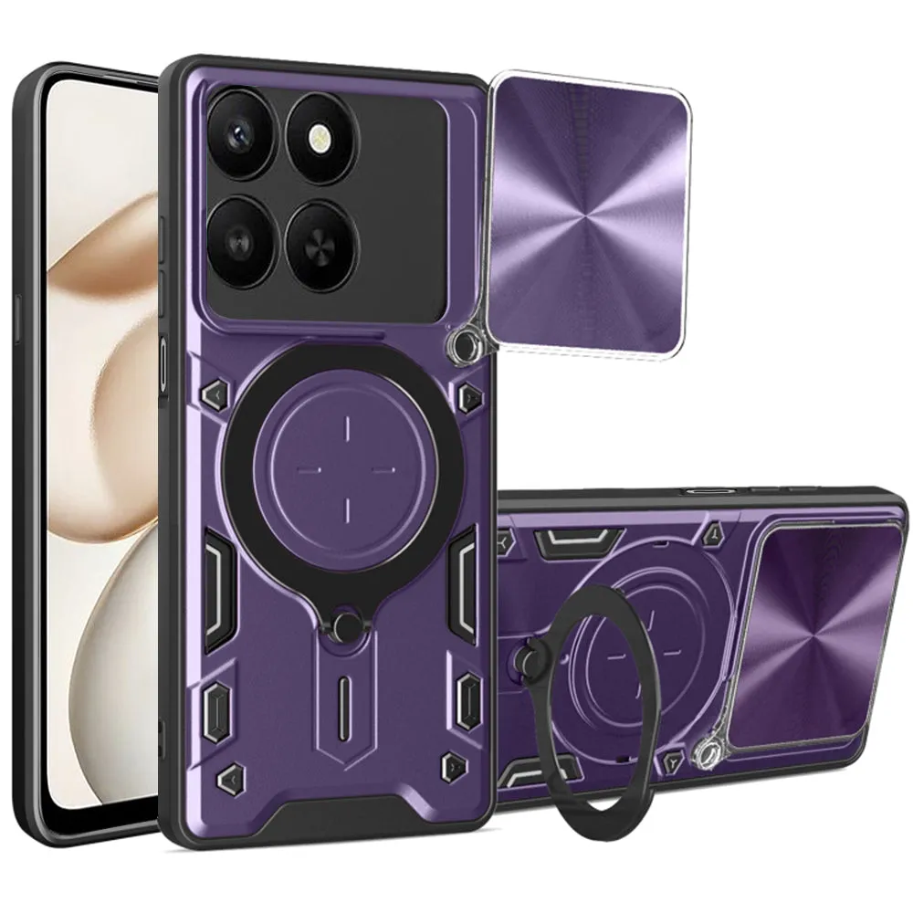 Custodia per Honor 400 Smart 4G / X7d 4G / 400 Smart 5G, Techsuit, CamGuard Pro, Viola - immagine 1