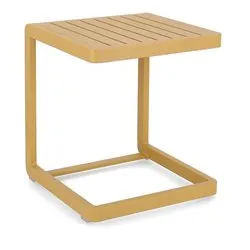 Tavolino da esterno alluminio KONNOR Senape (40x40x45cm) 0663312 - immagine 1