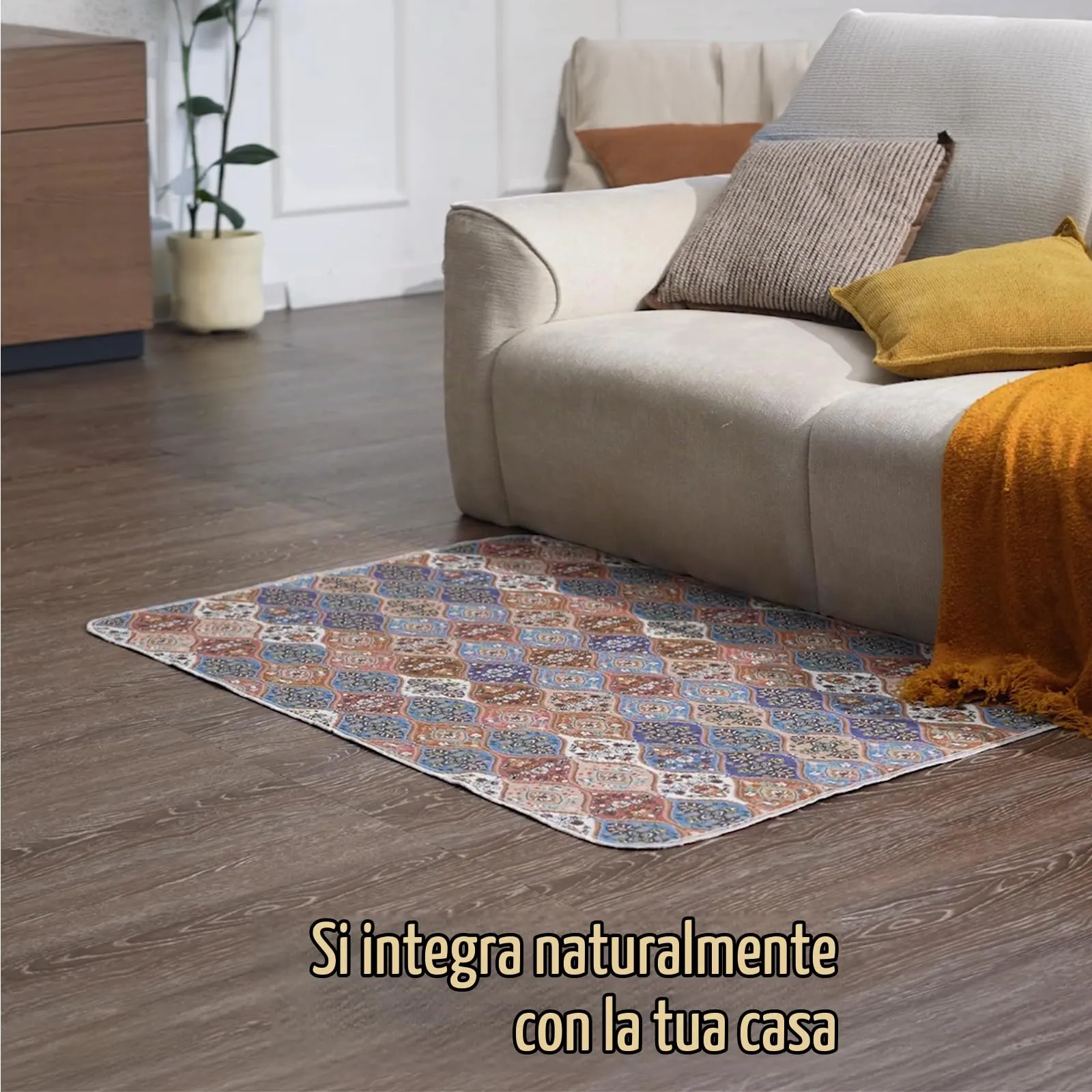 Gimars 50 x 60 cm, 2 Pezzi, Design Boho e Finitura Resistente, Traversine Lavabili per Cani, Tappetino Riutilizzabile per Addestramento Cuccioli, Assorbente, Antiscivolo e a Prova di Perdite - immagine 7